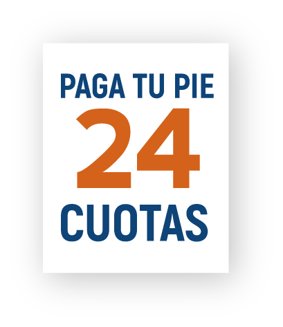 Paga tu pie en 24 cuotas